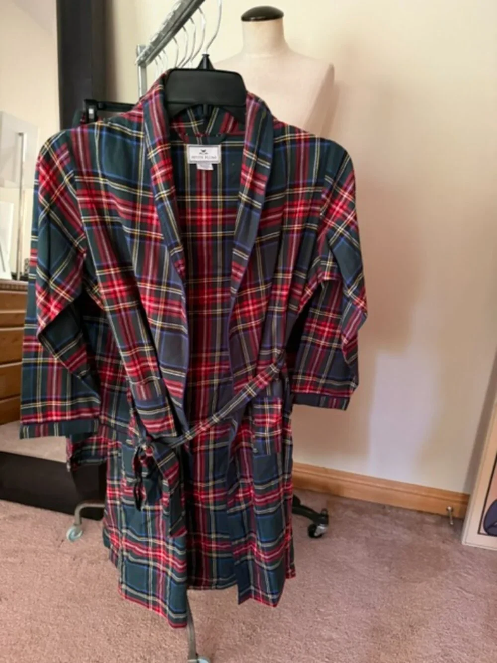 Petite Plume Kids Flannel Robe NEW